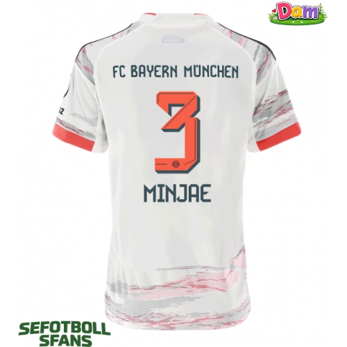 Bayern Munich Kim Min-jae #3 Bortatröja Kvinnor 2025-26 Kortärmad